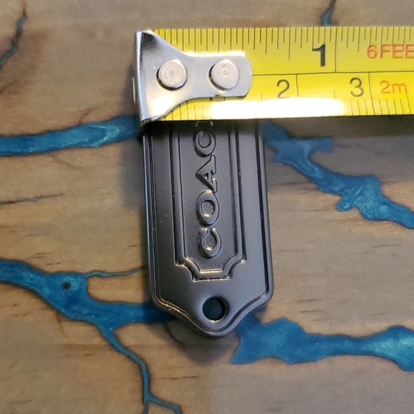 Coach Gunmetal Puffy Medal Hangtag - Picture 7 of 7